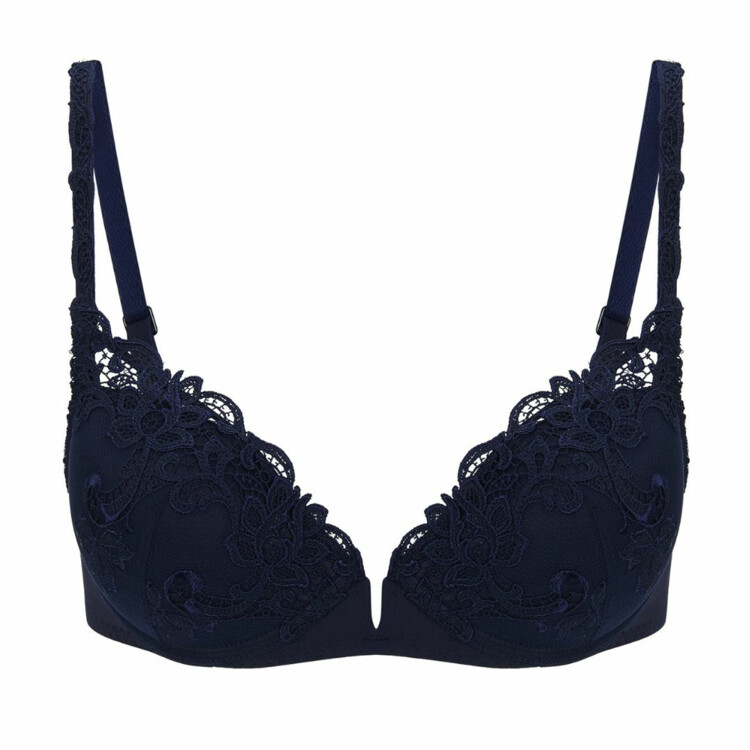 SP15C340589EBE Podprsenk SIMONE PÉRÈLE SAGA PUSH UP BRA ENDLESS BLUE