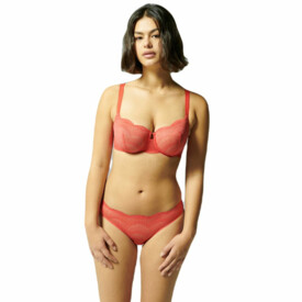 SP12V720334FRD  Kalhotky SIMONE PÉRÈLE KARMA BRIEF FOLLY RED