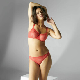 SP12V720334FRD  Kalhotky SIMONE PÉRÈLE KARMA BRIEF FOLLY RED