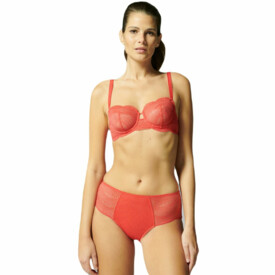 SP12V770334FRD Kalhotky SIMONE PÉRÈLE KARMA DEEP BRIEF FOLLY RED