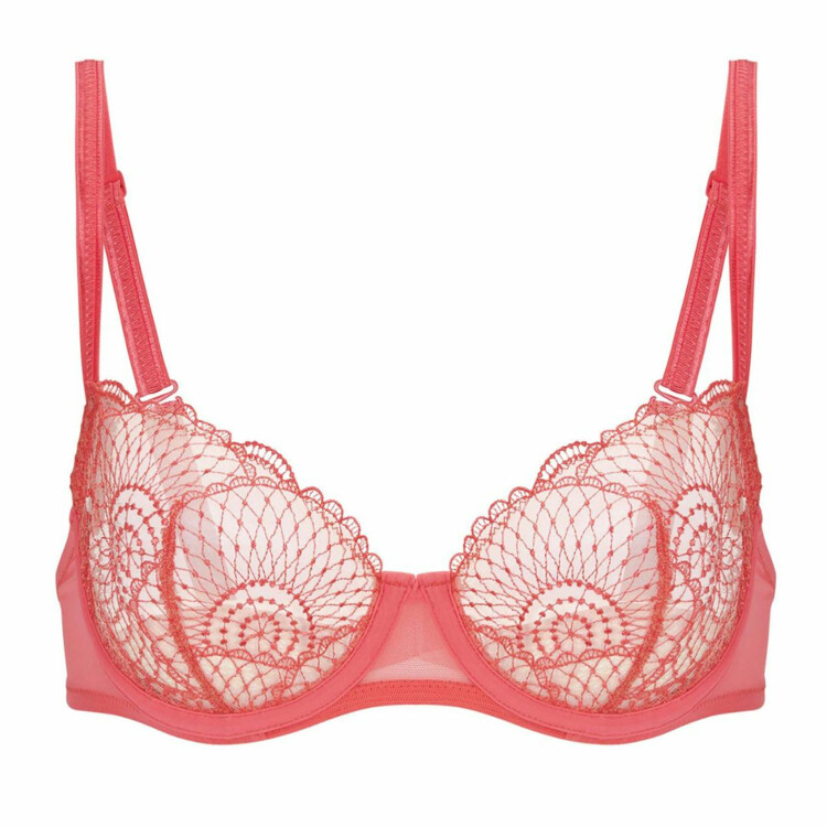 SP13Z330222PAA Podprsenka SIMONE PÉRÈLE REFLET HALF CUP BRA PAPAYA