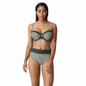 PD4009655MLC Plavky spodní díl PRIMADONNA SWIM LA CONCHA BIKINI FOLD BRIEFS MALACHITE