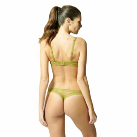 SP14Z710649MGN Kalhotky SIMONE PÉRÈLE VERTIGE TANGA MANGROVE GREEN