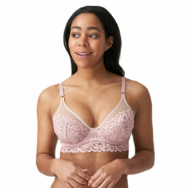 MJ0102500VIP Podprsenka MARIE JO ELIS PLUNGE BRA LONGLINE VINTAGE PINK