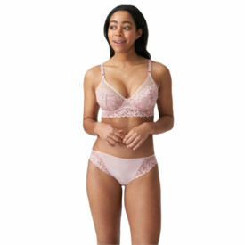 MJ0102500VIP Podprsenka MARIE JO ELIS PLUNGE BRA LONGLINE VINTAGE PINK