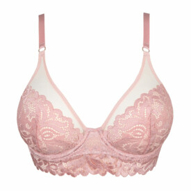 MJ0102500VIP Podprsenka MARIE JO ELIS PLUNGE BRA LONGLINE VINTAGE PINK