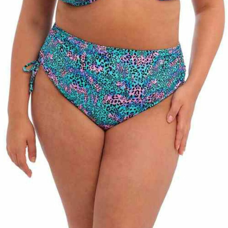 ES800773LED Plavky spodní díl ELOMI SWIM ELECTRIC SAVANNAH ADJUSTABLE BIKINI BRIEF LEOPARD