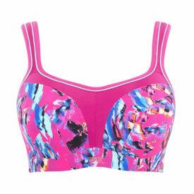 PS5021AAOD Podprsenka PANACHE SPORT WIRED BRA ABSTRACT ORCHID