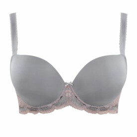 PA7251OGY Podprsenka PANACHE CLARA MOULDED SWEETHEART BRA OPAL GREY