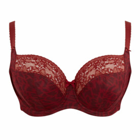 SC7695RAL  Podprsenka SCULPTRESSE CHI CHI BALCONNET BRA RED ANIMAL