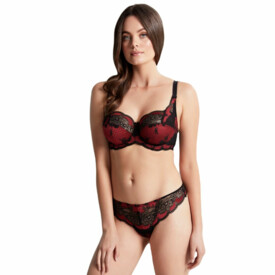 PA7259RNR Kalhotky PANACHE CLARA THONG BRIEF RUBY NOIR
