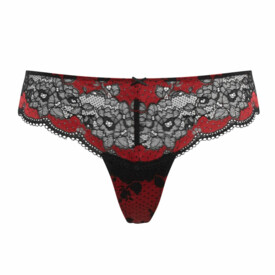 PA7259RNR Kalhotky PANACHE CLARA THONG BRIEF RUBY NOIR