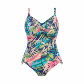 FS501731FRY Plavky jednodílné FANTASIE SWIM LANGKAWI UW TWIST FRONT SWIMSUIT WITH ADJUSTABLE LEG FRENCH NAVY