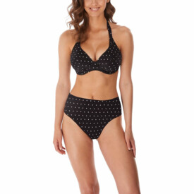 AS7232BLK Plavky vrchní díl FREYA SWIM JEWEL COVE UW HALTER BIKINI TOP BLACK