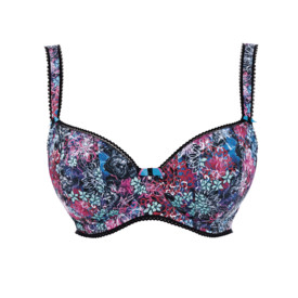 Podprsenka FREYA FOREST SONG UW PADDED HALFCUP BRA BLACK