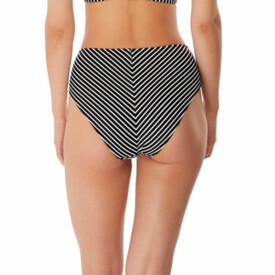AS6795BLK Plavky SPODNÍ DÍL FREYA SWIM BEACH HUT WAIST LEG BIKINI BRIEF BLACK