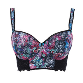 Podprsenka FREYA FOREST SONG UW LONGLINE BRA BLACK