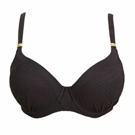 FS6353BLK Plavky vrchní díl FANTASIE SWIM OTTAWA UW MOULDED GATHERED BIKINI TOP BLACK