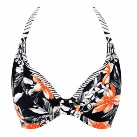 FS6891BLK Plavky vrchní díl FANTASIE SWIM PORT MARIA UW HALTER BIKINI TOP BLACK