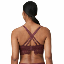 PD0141886MRL Podprsenka PRIMADONNA TWIST FIRST NIGHT PLUNGE LONGLINE BRA MERLOT