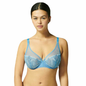 SP12Y319583DEM Podprsenka SIMONE PÉRÈLE BLOOM PLUNGE FULL CUP BRA DENIM