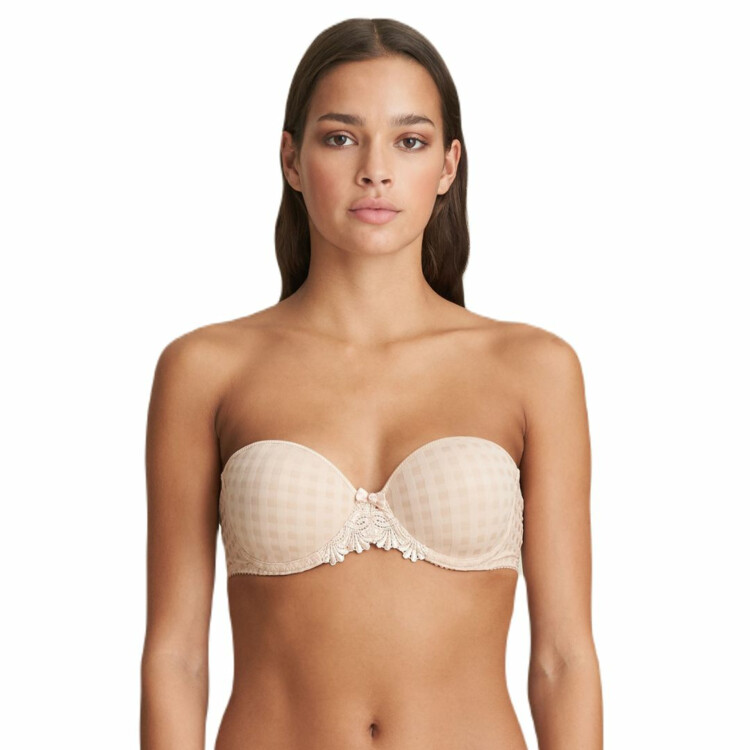 MJ0200413CAL Podprsenka MARIE JO AVERO PADDED BRA STRAPLESS CAFFÉ LATTE