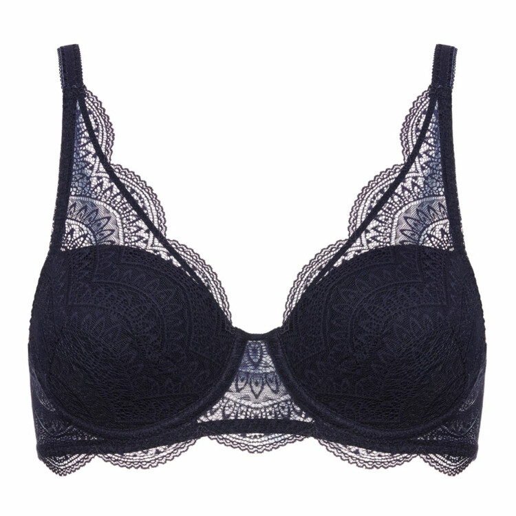 SP12V343562MIT Podprsenka SIMONE PÉRÈLE KARMA 3D SPACER MOULDED PADDED BRA MIDNIGHT