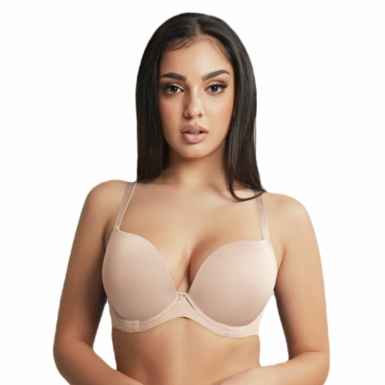 CL10666LAE Podprsenka CLEO FAITH MOULDED PLUNGE BRA LATTE