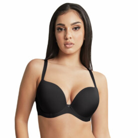 CL10666NOR Podprsenka CLEO FAITH MOULDED PLUNGE BRA NOIR