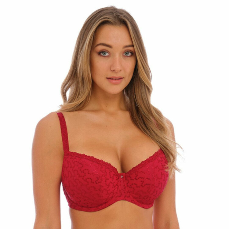 FL6703RED Podprsenka FANTASIE ANA PADDED HALFCUP BRA RED