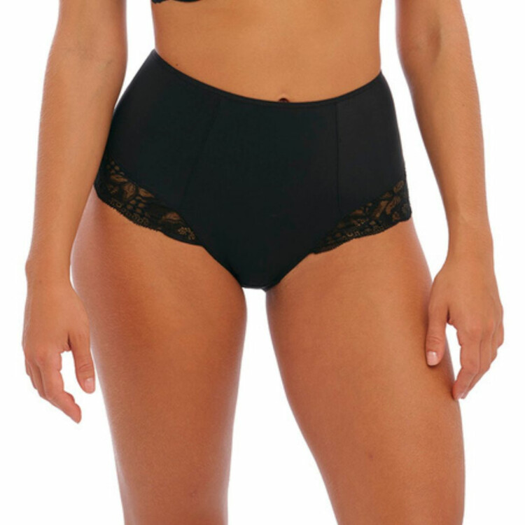 FL101852BLK Kalhotky FANTASIE REFLECT HIGH WAIST BRIEF BLACK