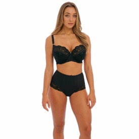 FL101852BLK Kalhotky FANTASIE REFLECT HIGH WAIST BRIEF BLACK