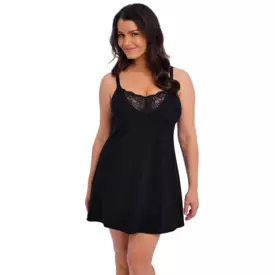 FL101890BLK_FANTASIE REFLECT CHEMISE BLACK