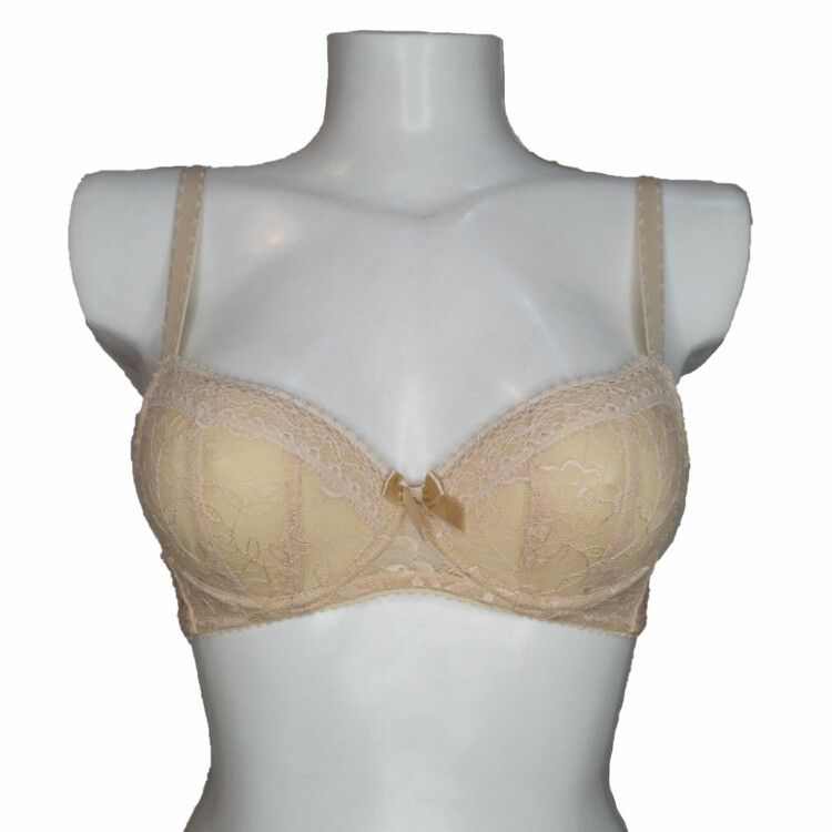 CX4897RNE Podprsenka COMEXIM LACE HALFCUP ROSE NUDE