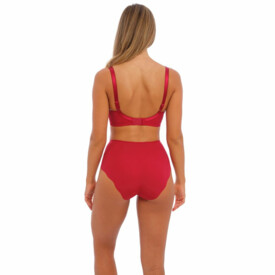 FL6708RED Kalhotky FANTASIE ANA HIGH WAIST BRIEF RED