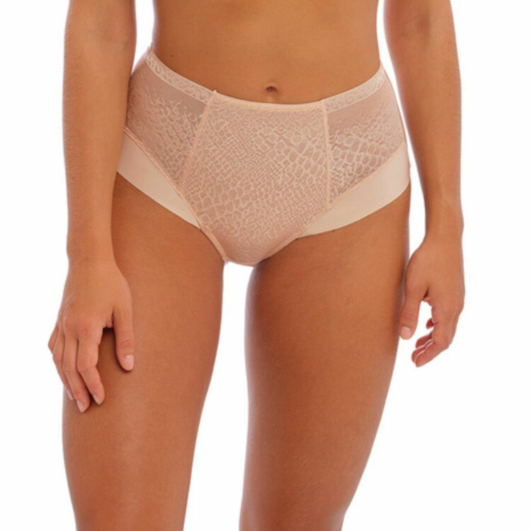 FL6918NAE Kalhotky FANTASIE ENVISAGE HIGH WAIST BRIEF NATURAL BEIGE