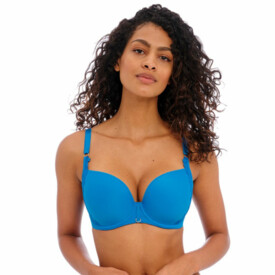 AA400131MDB Podprsenka FREYA TEMPTRESS UW MOULDED PLUNGE T-SHIRT BRA MED BLUE