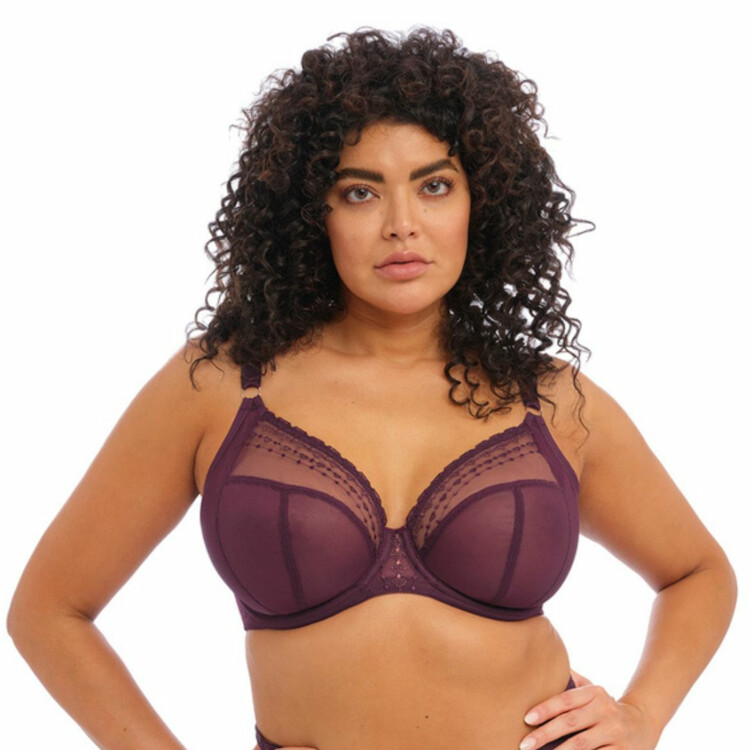 EL8900WID Podprsenka ELOMI MATILDA UW PLUNGE BRA WINE DIAMOND