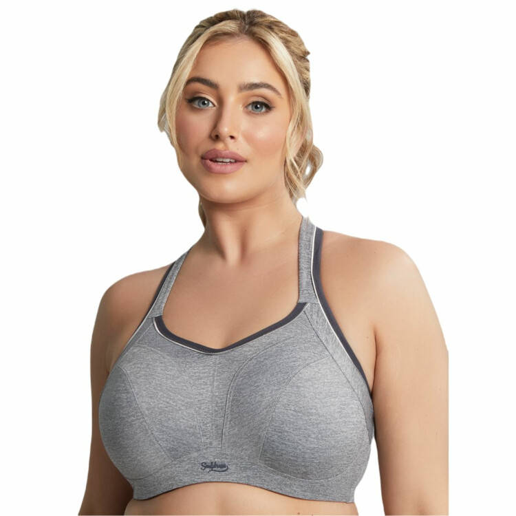 SC9441CML Podprsenka SCULPTRESSE SPORTS NON PADDED WIRED BRA CHARCOAL MARL