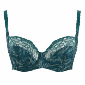 PA6951ABTL Podprsenka PANACHE JASMINE BALCONNET BRA BOTANICAL TEAL