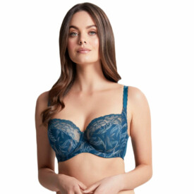 PA6951ABTL Podprsenka PANACHE JASMINE BALCONNET BRA BOTANICAL TEAL