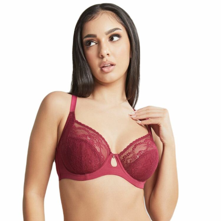CL10471BEY Podprsenka CLEO ALEXIS LOW FRONT BALCONNET BRA BERRY
