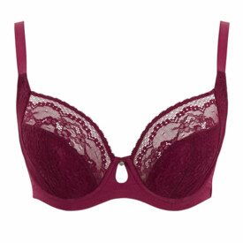 CL10471BEY Podprsenka CLEO ALEXIS LOW FRONT BALCONNET BRA BERRY