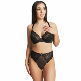 CL10616NOR Podprsenka CLEO ADDISON PLUNGE BRA NOIR