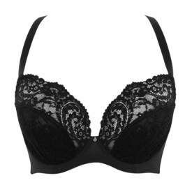 CL10616NOR Podprsenka CLEO ADDISON PLUNGE BRA NOIR