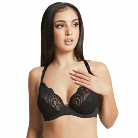 CL10616NOR Podprsenka CLEO ADDISON PLUNGE BRA NOIR