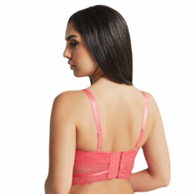 CL10626PPK Podprsenka CLEO SELENA LONGLINE PLUNGE BRA PRADISE PINK