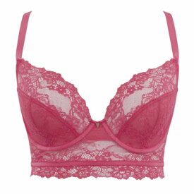 CL10626PPK Podprsenka CLEO SELENA LONGLINE PLUNGE BRA PRADISE PINK