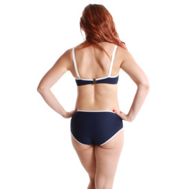 Plavky vrchní díl MARIE JO SWIM BRIGITTE STRAPLESS PADDED BLUE NOIR