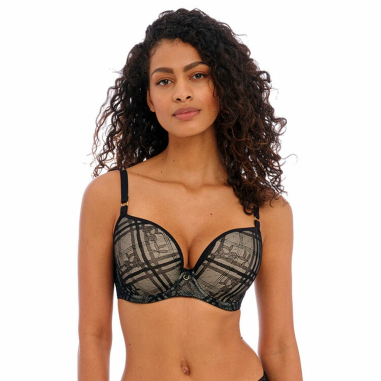 AA401431NOR Podprsenka FREYA FATALE UW MOULDED PLUNGE T-SHIRT BRA NOIR